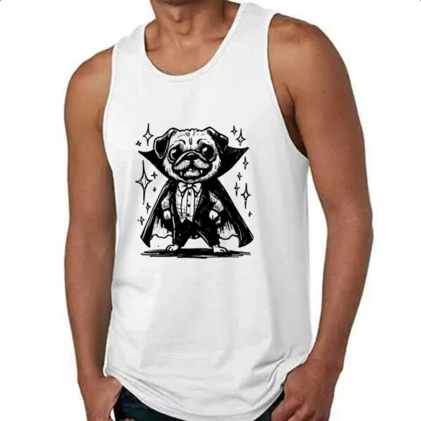 Camiseta Regata Pug Vampiro - Imagem 4