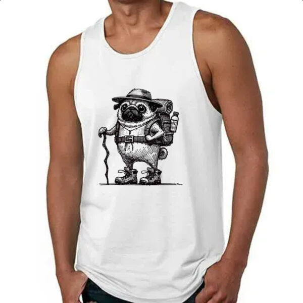 Camiseta Regata Pug aventureiro - Imagem 4