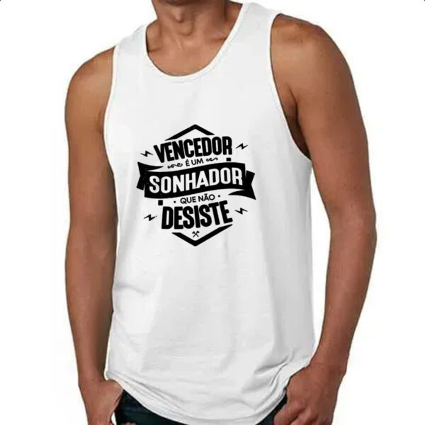 Camiseta Regata Vencedor sonhador nao desiste - Imagem 4
