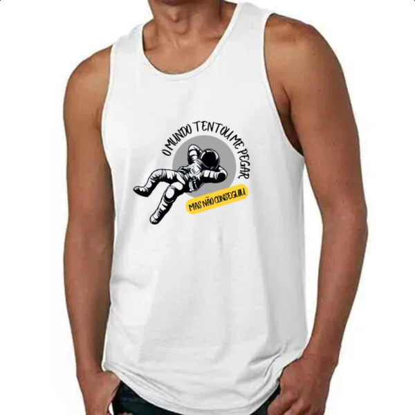 Camiseta Regata Astronauta tentaram pegar - Imagem 4