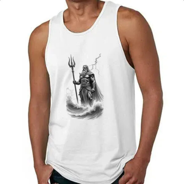 Camiseta Regata Poseidon esboco a lapis - Imagem 4