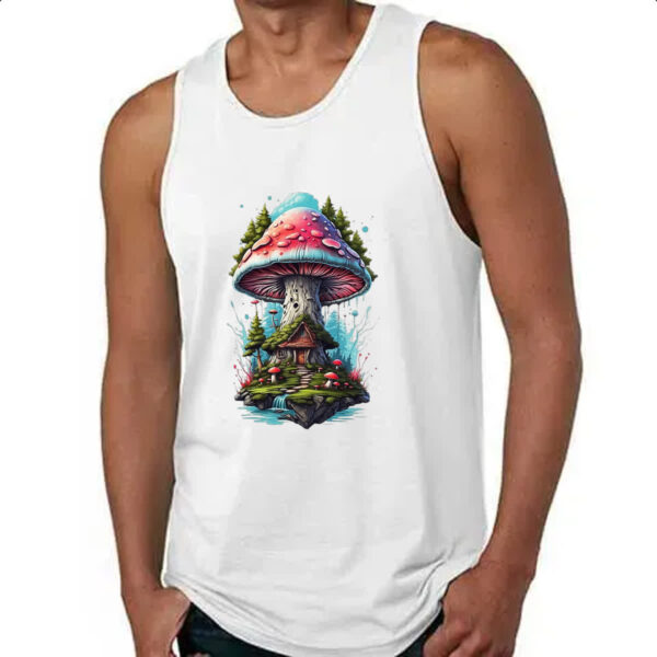 Camiseta Regata Cogumelo casa dos duendes - Imagem 4