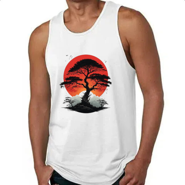 Camiseta Regata Bonsai sunset art - Imagem 4