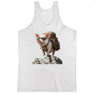 Camiseta Regata Porco aventureiro