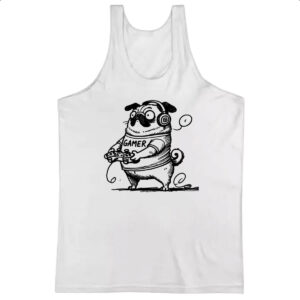 Camiseta Regata Pug Gamer