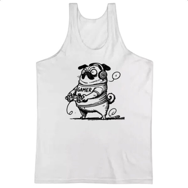 Camiseta Regata Pug Gamer