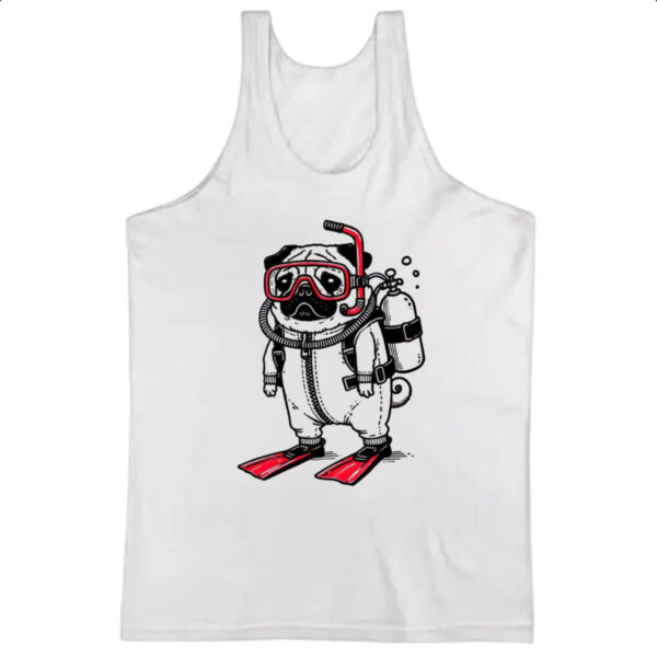Camiseta Regata Pug Mergulhador