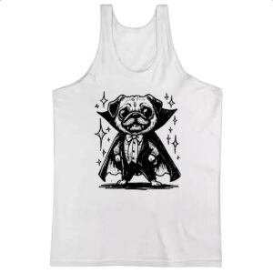 Camiseta Regata Pug Vampiro