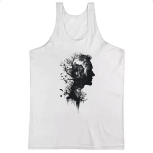 Camiseta Regata Silhueta Cabana na Floresta