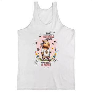 Camiseta Regata Capivara modo ativado