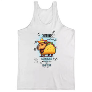 Camiseta Regata Capivara sem culpas e limites