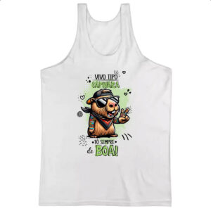 Camiseta Regata Capivara sempre de boa