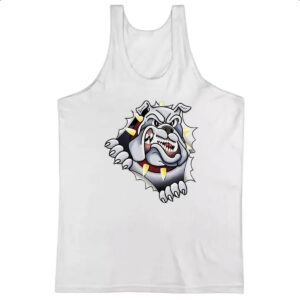 Camiseta Regata Bulldog rasgando a camisa