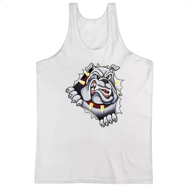 Camiseta Regata Bulldog rasgando a camisa