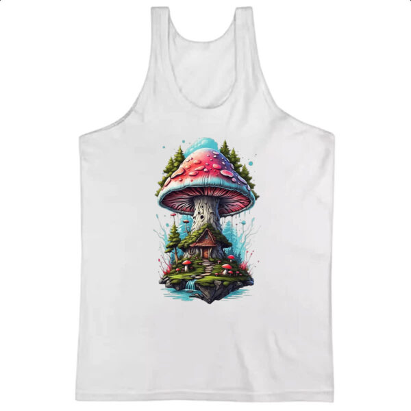 Camiseta Regata Cogumelo casa dos duendes