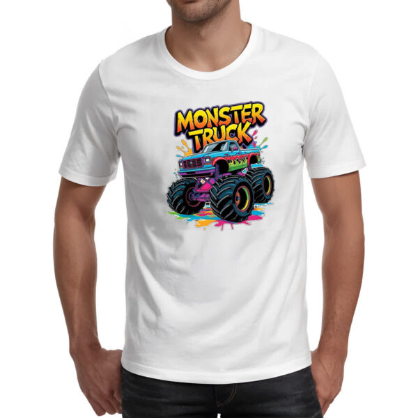 Camiseta Unissex Monster Truck Splash Art - Imagem 2