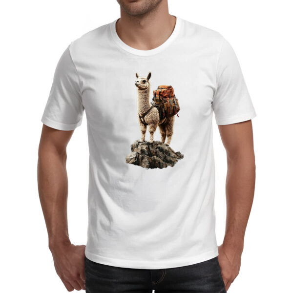Camiseta Unissex Lhama aventureira - Imagem 2