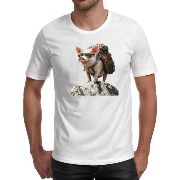 Camiseta Unissex Porco aventureiro - Imagem 2