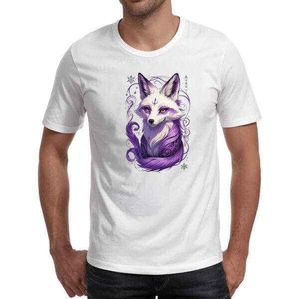 Camiseta Unissex Raposa Kitsune Tatoo Arte - Imagem 2