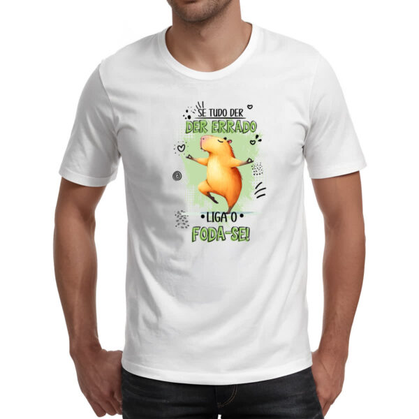 Camiseta Unissex Capivara liga o F - Imagem 2