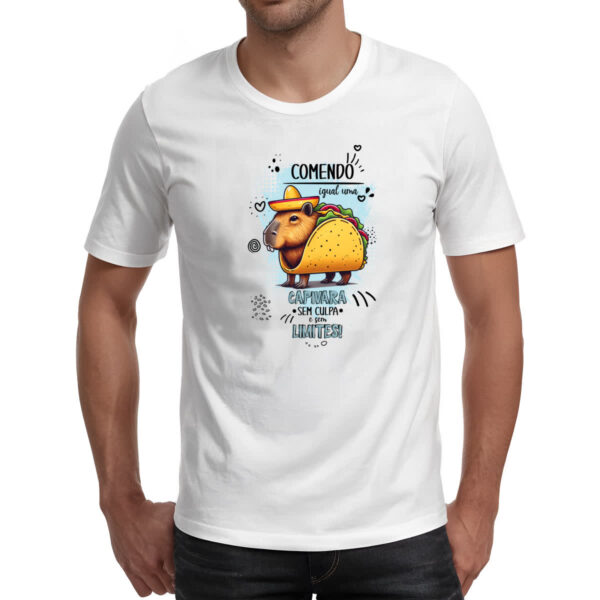 Camiseta Unissex Capivara sem culpas e limites - Imagem 2