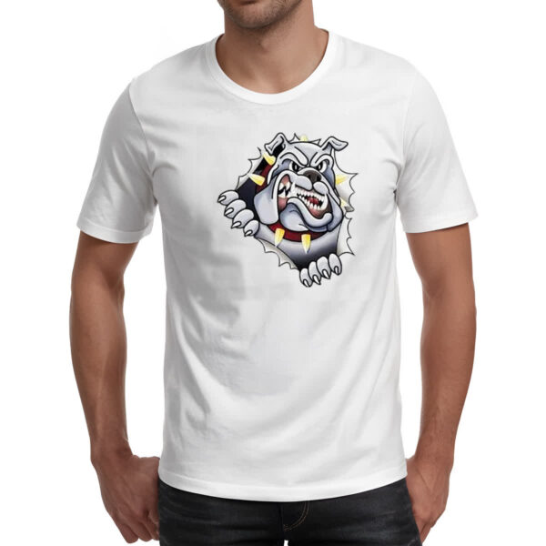 Camiseta Unissex Bulldog rasgando a camisa - Imagem 2