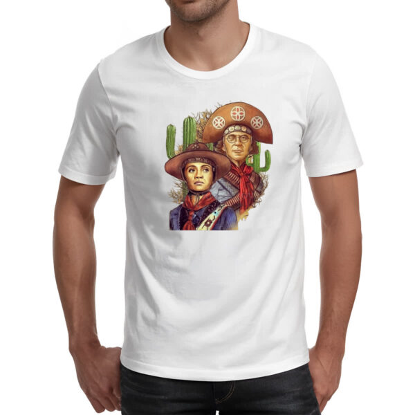 Camiseta Unissex Lampiao e Maria Bonita Pintura - Imagem 2