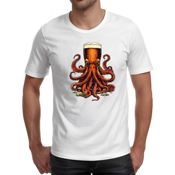 Camiseta Unissex Beer Octopus - Imagem 2