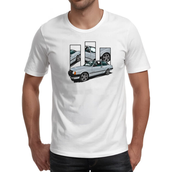 Camiseta Unissex Chevette placas verticais - Imagem 2
