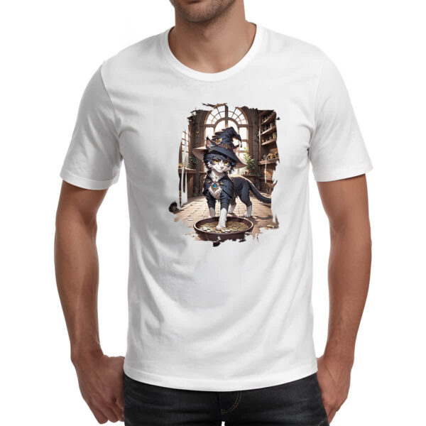 Camiseta Unissex Gato Bruxo da Fortuna - Imagem 2