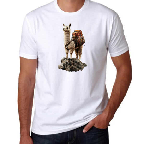 Camiseta Unissex Lhama aventureira - Imagem 3