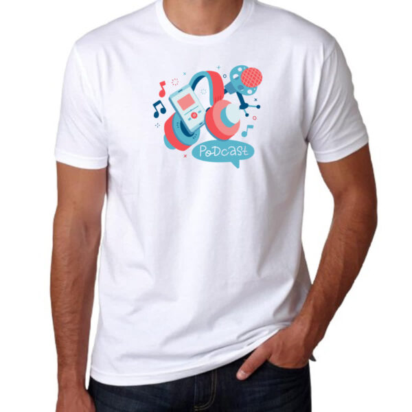 Camiseta Unissex Podcast elementos - Imagem 3