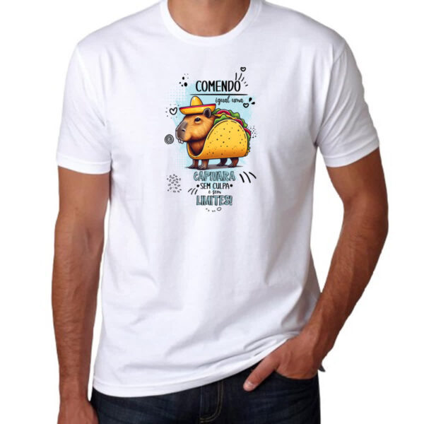 Camiseta Unissex Capivara sem culpas e limites - Imagem 3