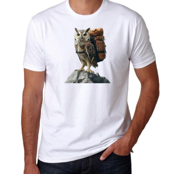 Camiseta Unissex Coruja aventureira - Imagem 3