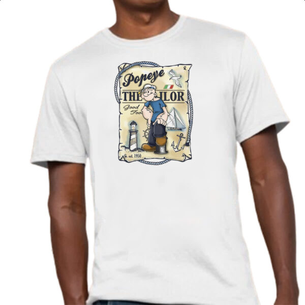 Camiseta Unissex Nostalgia Popeye Vintage Cartaz - Imagem 4