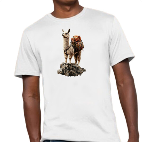 Camiseta Unissex Lhama aventureira - Imagem 4