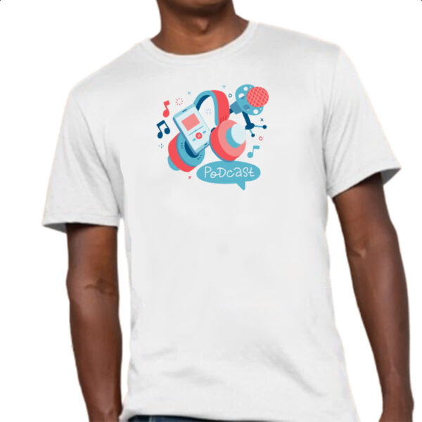 Camiseta Unissex Podcast elementos - Imagem 4