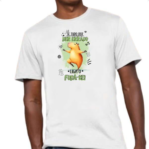 Camiseta Unissex Capivara liga o F - Imagem 4