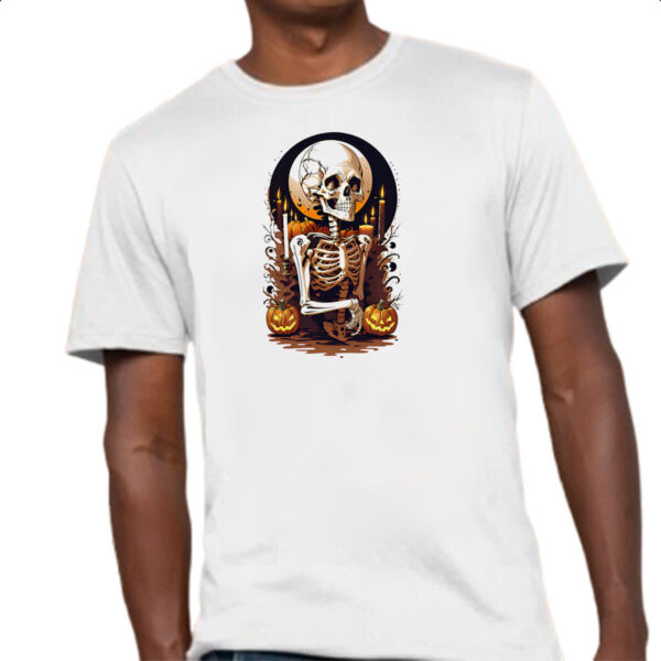 Camiseta Unissex Esqueleto retro vintage style - Imagem 4