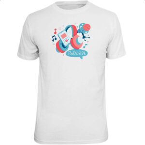 Camiseta Unissex Podcast elementos