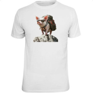 Camiseta Unissex Porco aventureiro