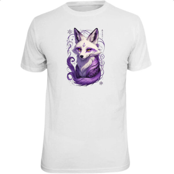 Camiseta Unissex Raposa Kitsune Tatoo Arte