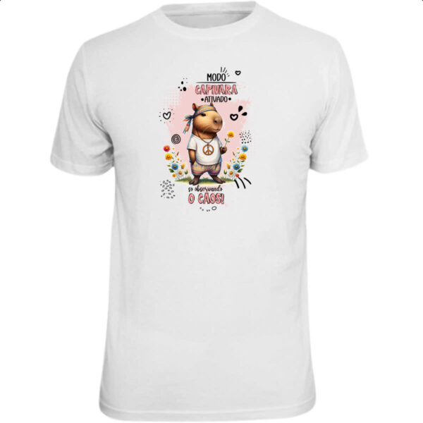 Camiseta Unissex Capivara modo ativado