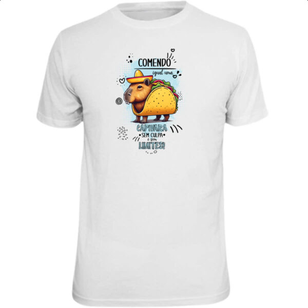 Camiseta Unissex Capivara sem culpas e limites