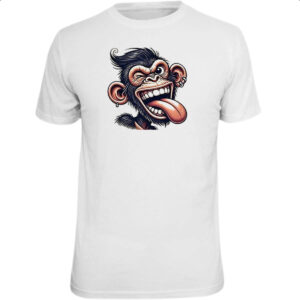 Camiseta Unissex Chimpanze doido