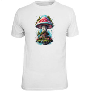 Camiseta Unissex Cogumelo casa dos duendes