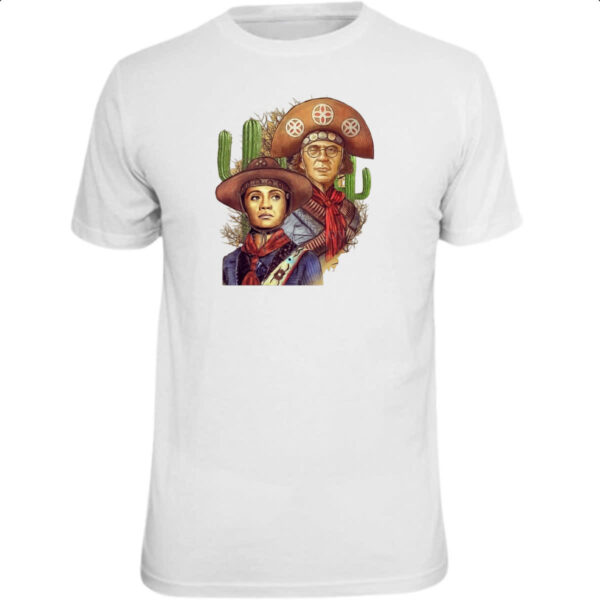 Camiseta Unissex Lampiao e Maria Bonita Pintura