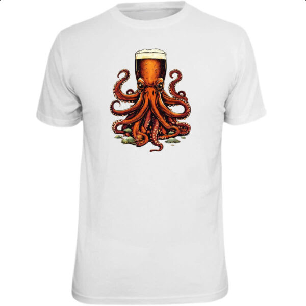 Camiseta Unissex Beer Octopus