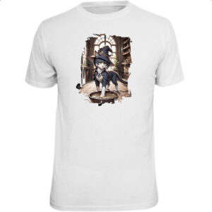 Camiseta Unissex Gato Bruxo da Fortuna