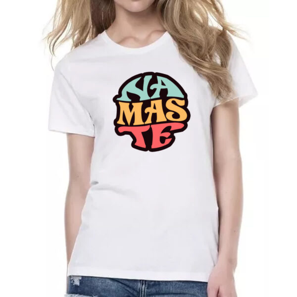 Camiseta Baby Look Namaste Round Circle - Imagem 2